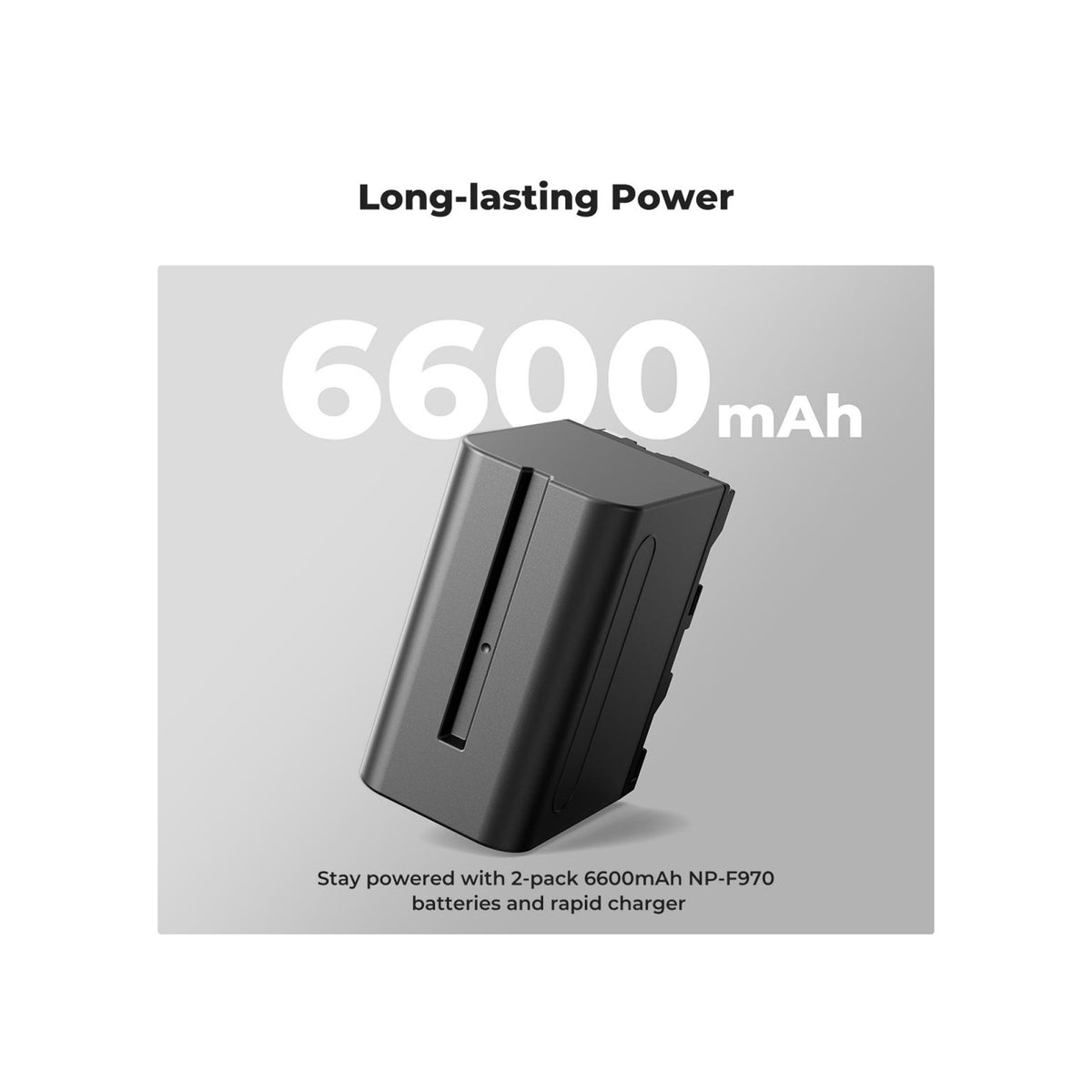 K&F Concept 2 Pack NP-F970 Battery with LED Charger, Compatible with Sony NP-F550 F570 F750 F770 F930 F950 F960 F970, High-Power LED Lights, Monitors, Camera Sliders (KF28.0047)