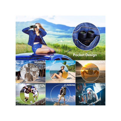 K&F Concept 30X60 Small Pocket Binoculars Compact Adults Mini Kids Binoculars Boys for Bird Watching / Concert Theater Opera (KF33.034)