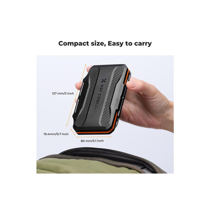 K&F Concept 36 Slots SD Micro SD Memory Card Case, Water-Resistant SD Card Holder, Anti-Shock Card Carrying Storage Box for 24 Micro SD SDXC SDHC TF Cards and 12 SD SDXC SDHC Cards (KF31.106)