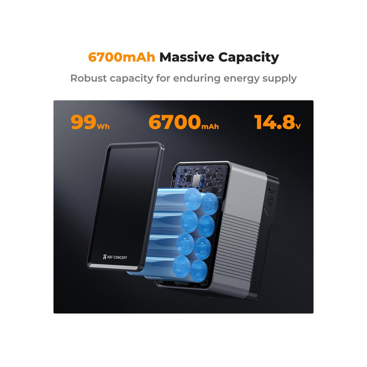 K&F Concept 99Wh V-Mount Battery with PD100W USB-C Fast Charging-KF28.0024V1