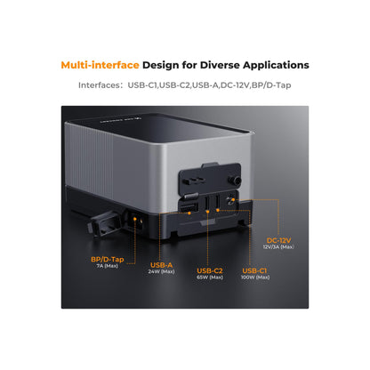 K&F Concept 99Wh V-Mount Battery with PD100W USB-C Fast Charging-KF28.0024V1