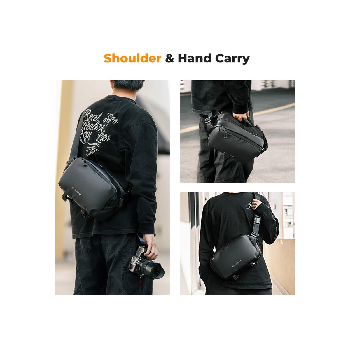 K&F Concept Black 10LAlpha Camera Sling Bag (KF13.157V1)