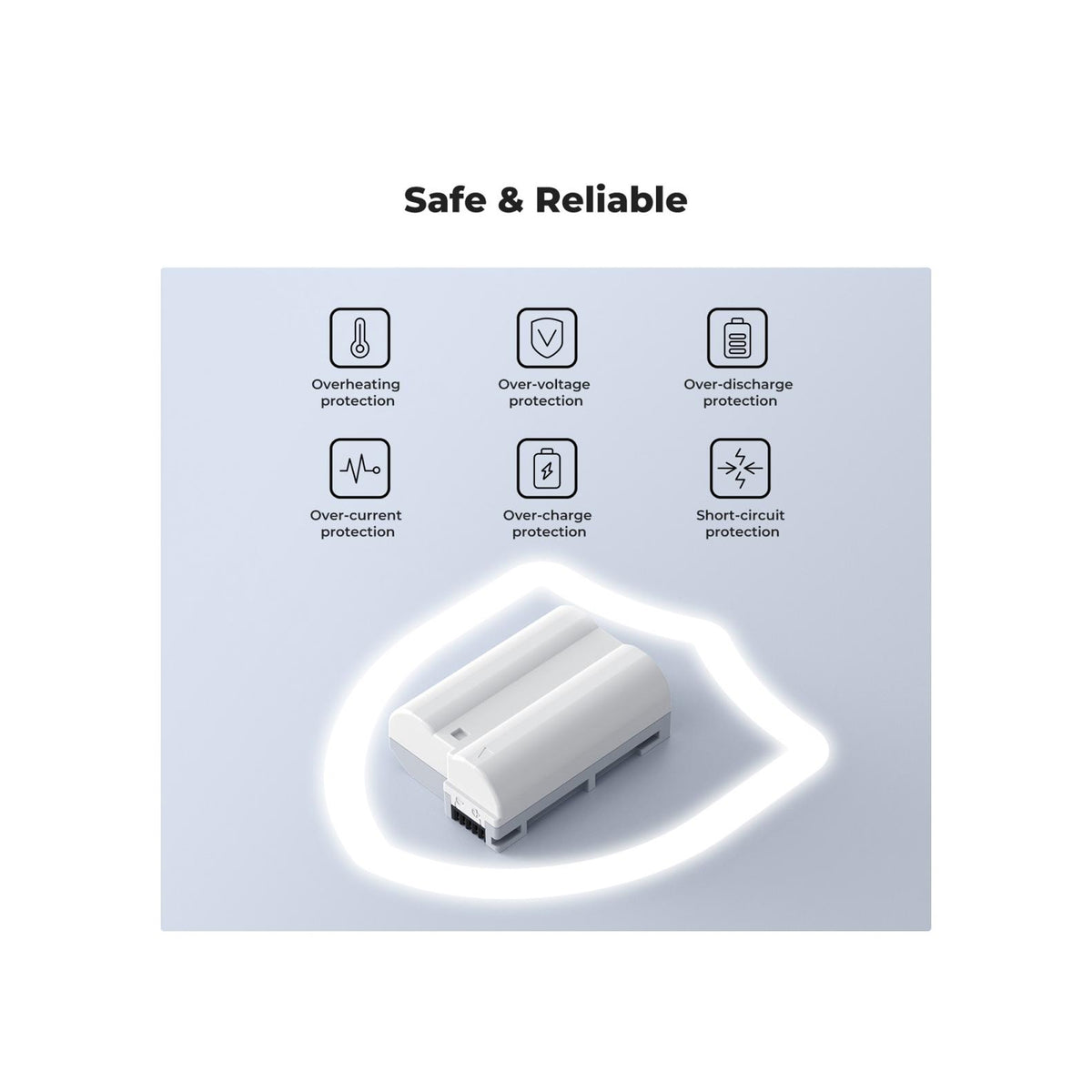 K&F Concept EN-EL15C 2600mAh USB-C Battery for Nikon Cameras-KF28.0041