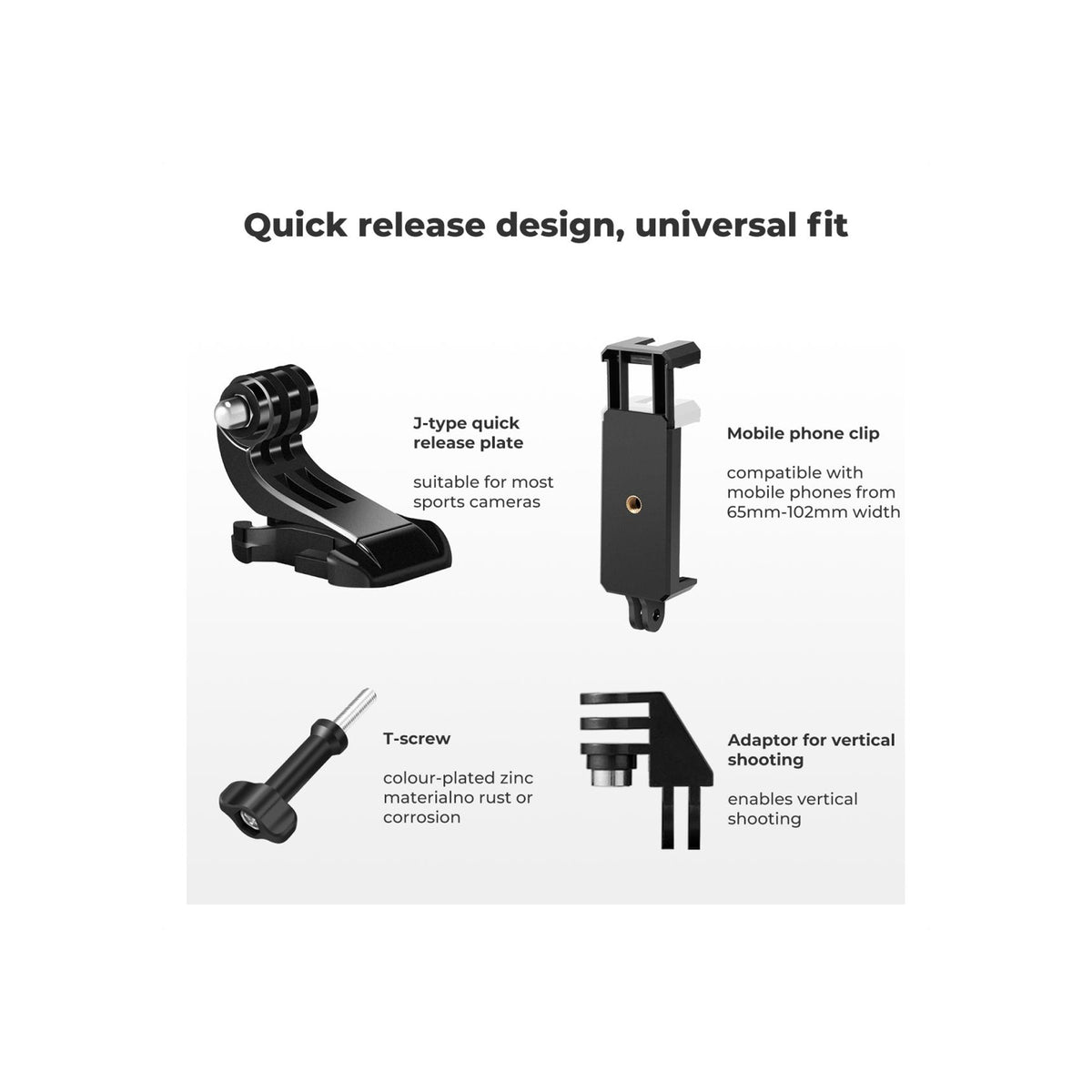 K&F Concept Head Strap & Chest Mount Set SKU.2290