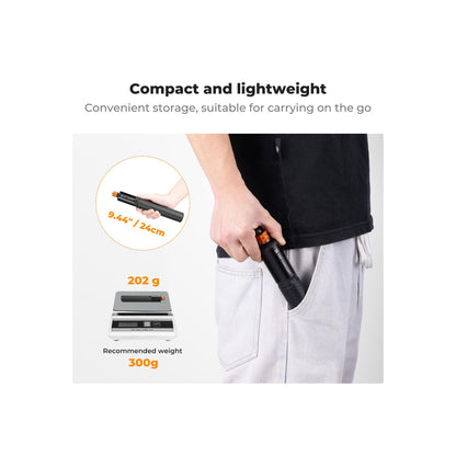 K&F Concept Invisible Selfie Stick, Extension Long Pole（120cm) for Insta360 Camera (KF09.141)