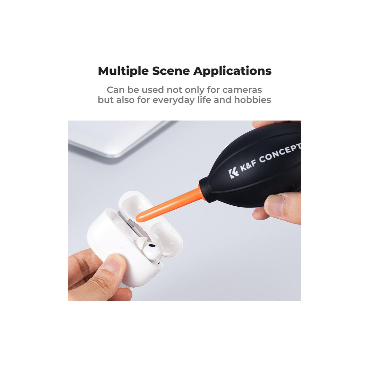 K&F Concept KF08.045 Lens Air Blower, Rubber Bulb Air Pump Dust Blower Cleaner, with Long Nozzle