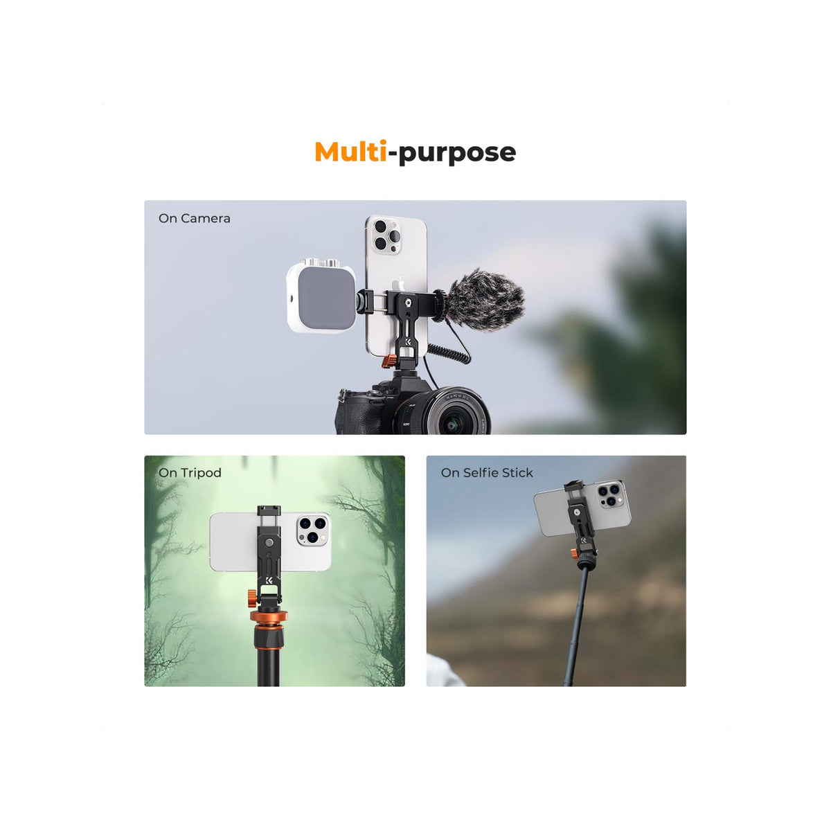 K&F Concept Metal Phone Tripod Mount (KF31.094)