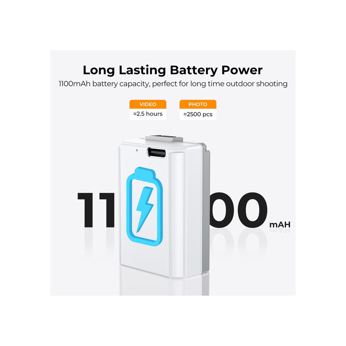 K&F Concept NP-FW50 1100mAh USB-C Batteries for Sony Cameras-KF28.0026