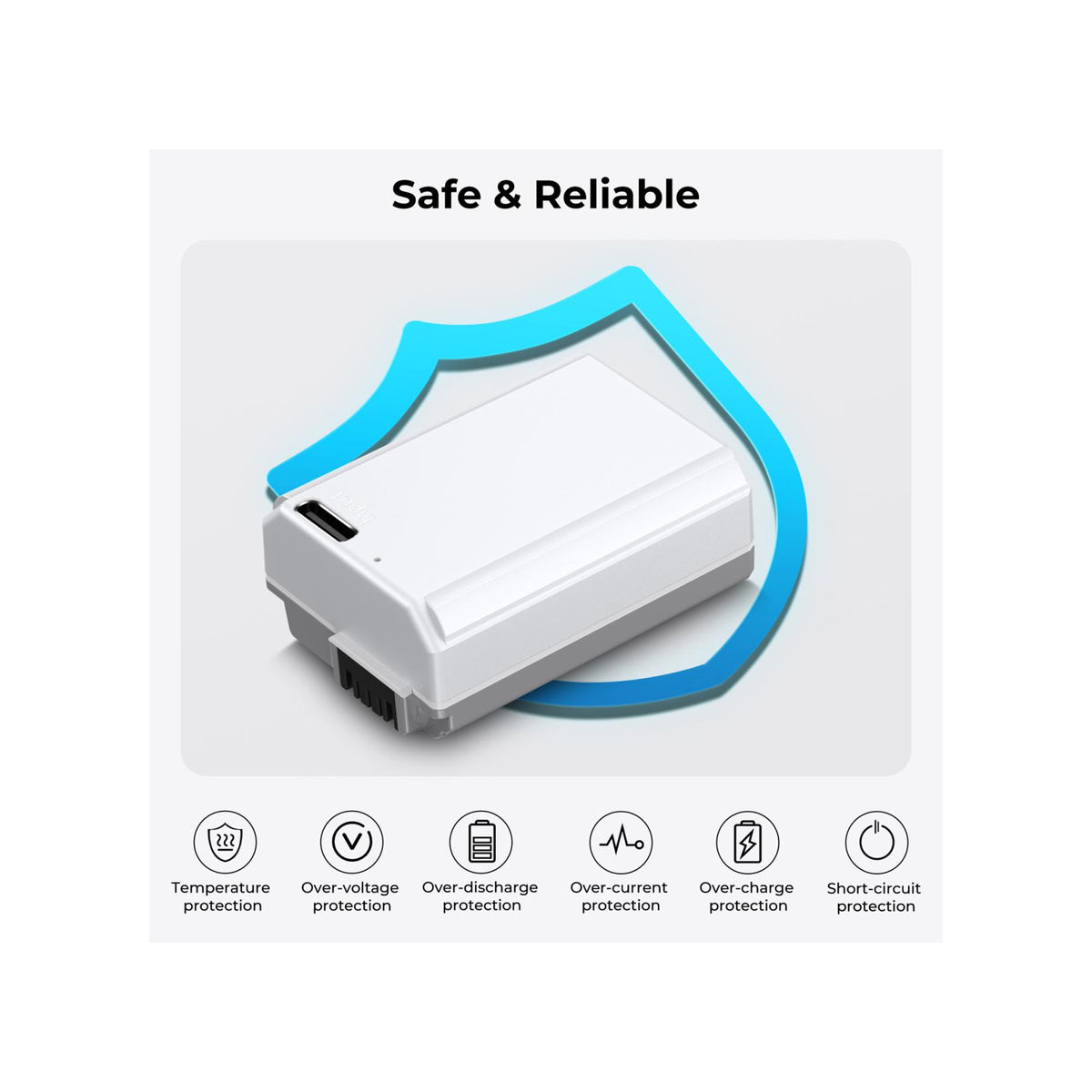 K&F Concept NP-FW50 1100mAh USB-C Batteries for Sony Cameras – 2-Pack-KF28.0026S1