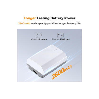 K&F Concept NP-FZ100 2600mAh USB-C Batteries for Sony Cameras – 2-Pack-KF28.0034S1