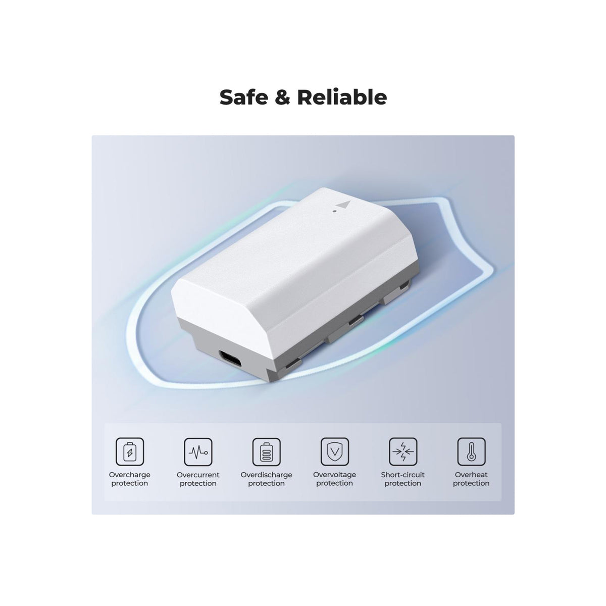 K&F Concept NP-FZ100 2600mAh USB-C Batteries for Sony Cameras – 2-Pack-KF28.0034S1
