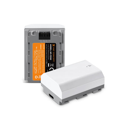 K&F Concept NP-FZ100 2600mAh USB-C Batteries for Sony Cameras – 2-Pack-KF28.0034S1