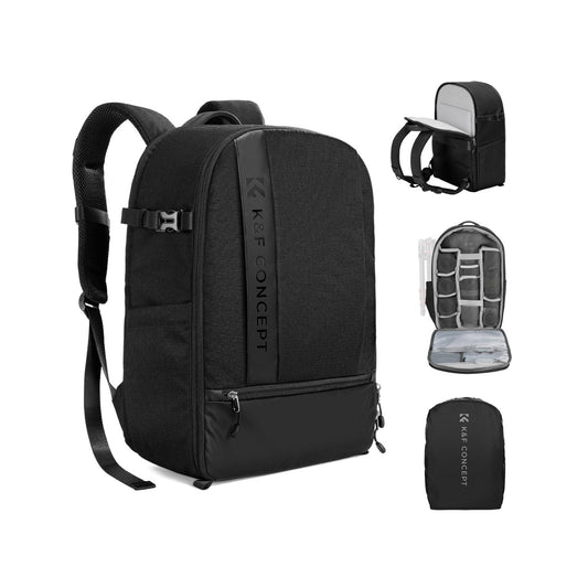 K&F Concept Nature Wander 04 Camera Backpack 18L with Rain Cover – Black (KF13.044V11)