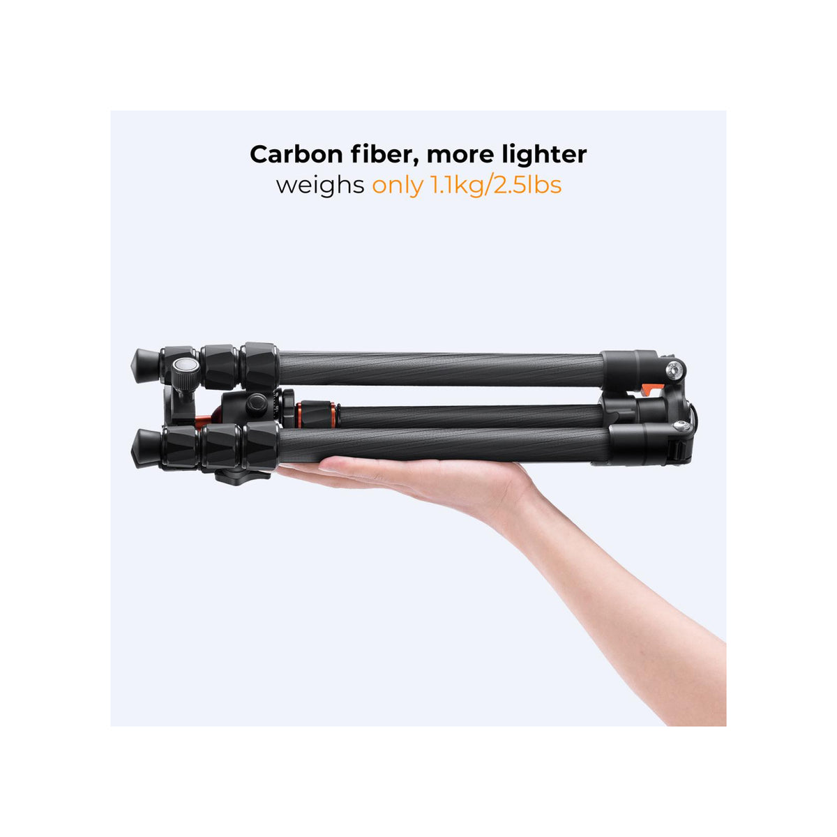 K&F Concept O254C2+BH-36 Carbon Fiber TRIPOD(KF09.123)