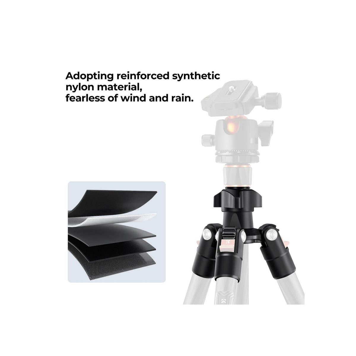 K&F Concept O254C2+BH-36 Carbon Fiber TRIPOD(KF09.123)