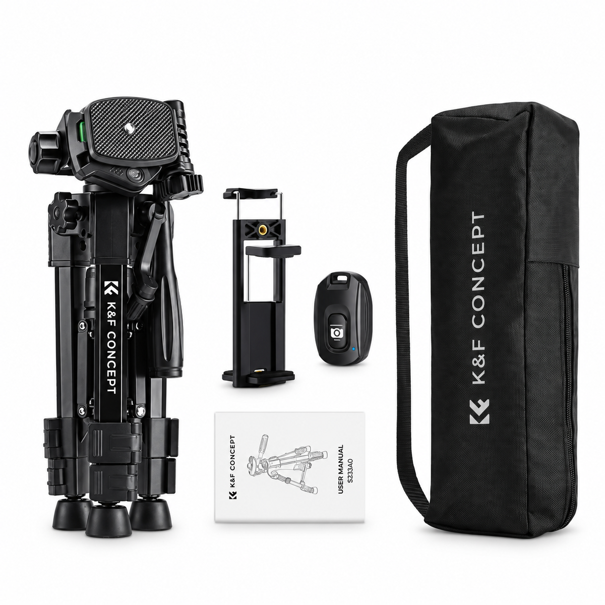 K&F Concept S233A0 25" Mini Desk Tripod with Remote Control-KF09.166