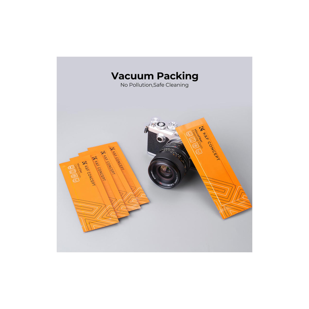 K&F Concept SKU.1685 Camera Lens Microfiber Cleaning Cloth Kit 15*15cm (10Pcs Pack)