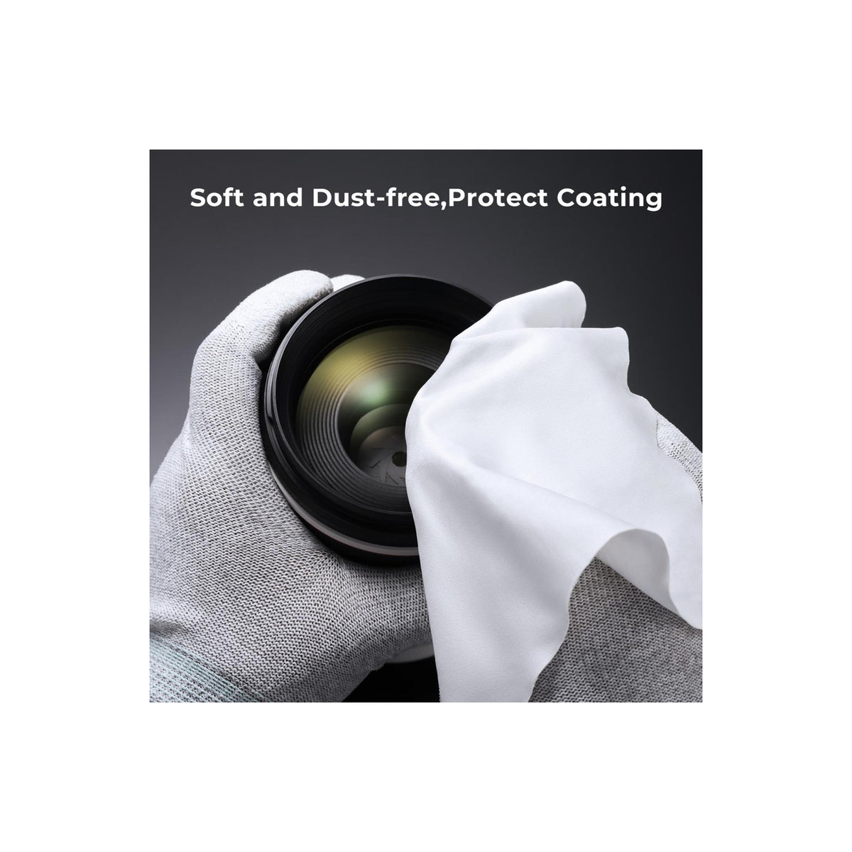 K&F Concept SKU.1685 Camera Lens Microfiber Cleaning Cloth Kit 15*15cm (10Pcs Pack)