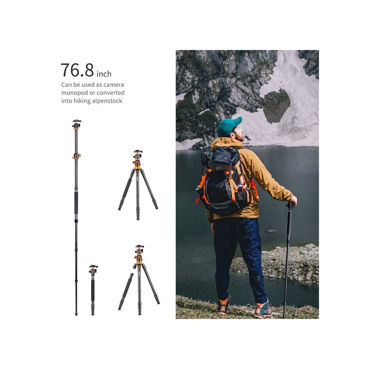 K&F TRIPOD TILT SA254T2(KF09.090V1)