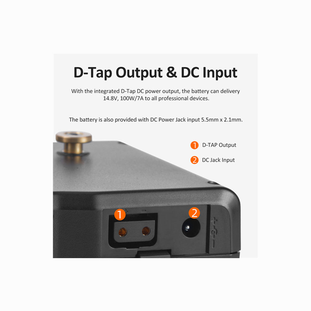 KingMa 14.8V 10400mAh 150Wh Gold Mount Battery