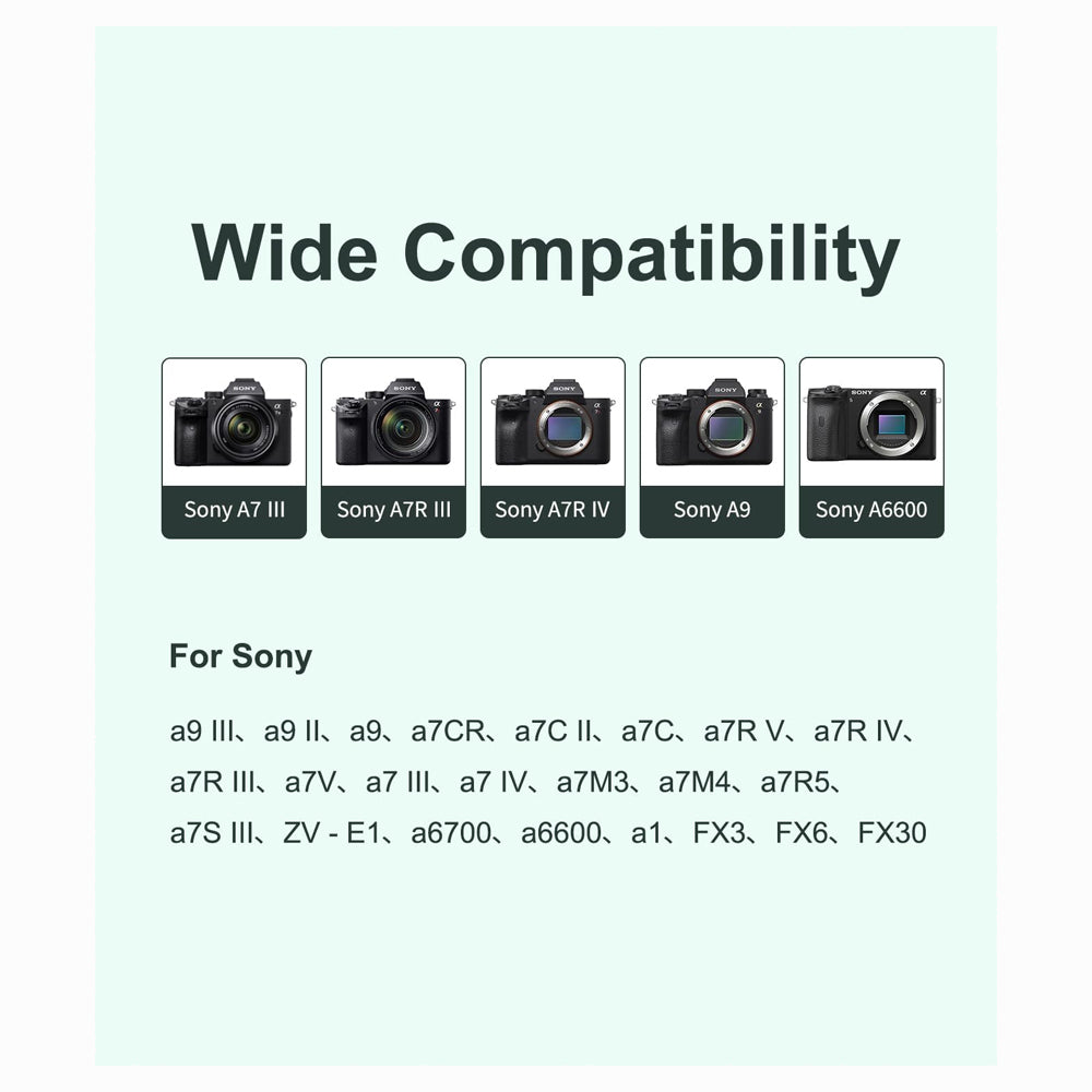 KingMa 4-Slot USB-C Fast Battery Charger For The Sony NP-FZ100