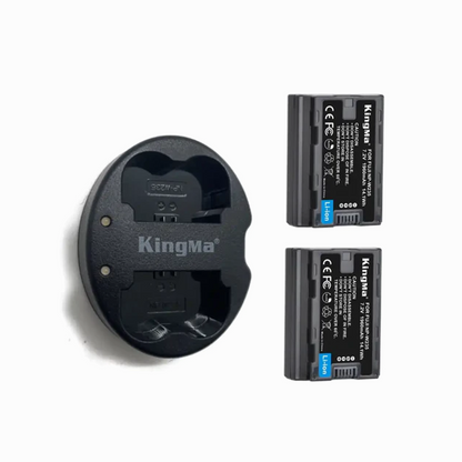 KingMa Dual Charger & 2Pcs Battery FujiFilm NP-W235 Battery 1960mAh