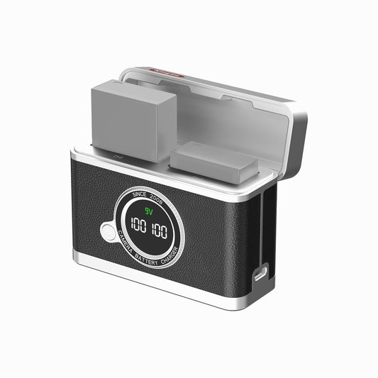 Kingma NP-W126 Dual Slot Charging Storage Case Black