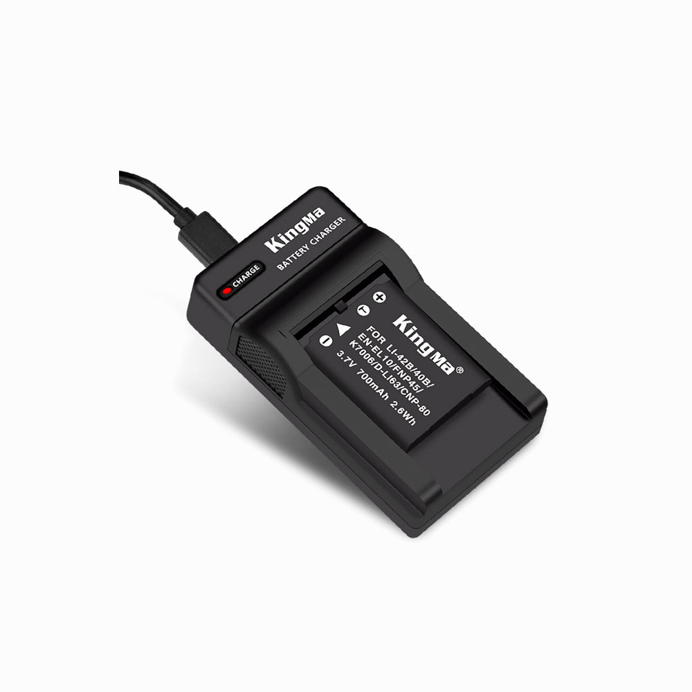 Kingma LI-40B/LI-42B 700mAh Battery and Compact Single Charger