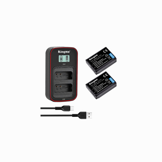 Kingma NP-FZ100 Battery USB LCD Dual Charger with Two Batteries