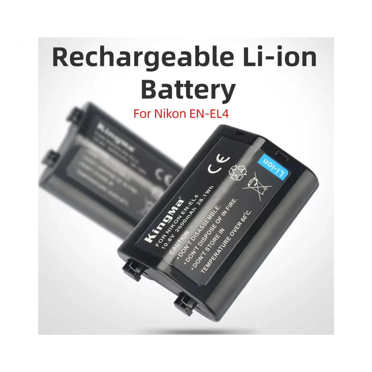 Kingma Nikon EN-EL4 Battery 2600mAh