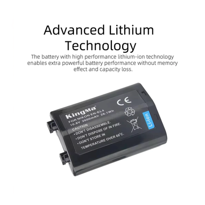 Kingma Nikon EN-EL4 Battery 2600mAh