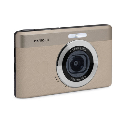 Kodak PIXPRO C1 Compact Digital Camera (Tan)