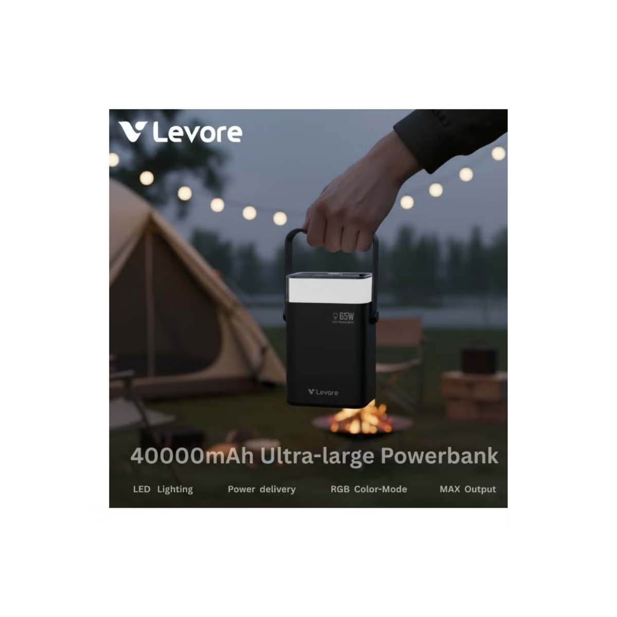 LEVORE 40000mAh 65W Ultra-Large Power bank