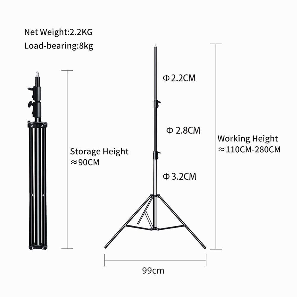 LituFoto Z8 Metal Light Stand