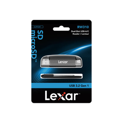 Lexar Dual-Slot USB-A/C Card Reader-LRW310X-BNBNG