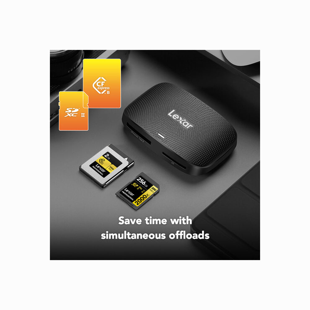 Lexar Professional CFexpress Type B/SD USB 3.2 Gen 2 Card Reader