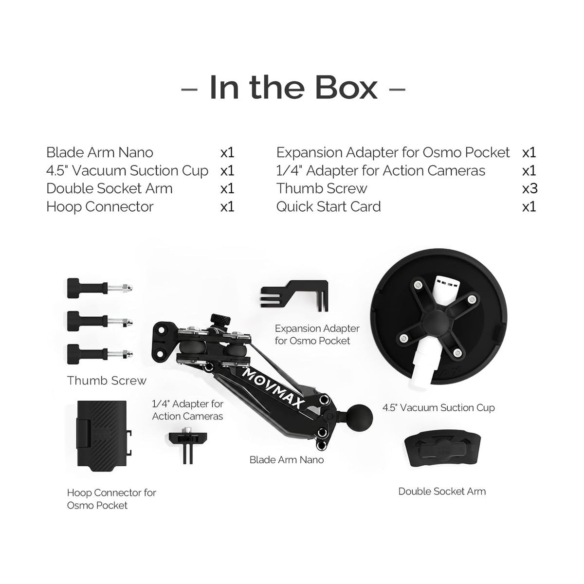 MOVMAX Blade Arm Nano (Black)