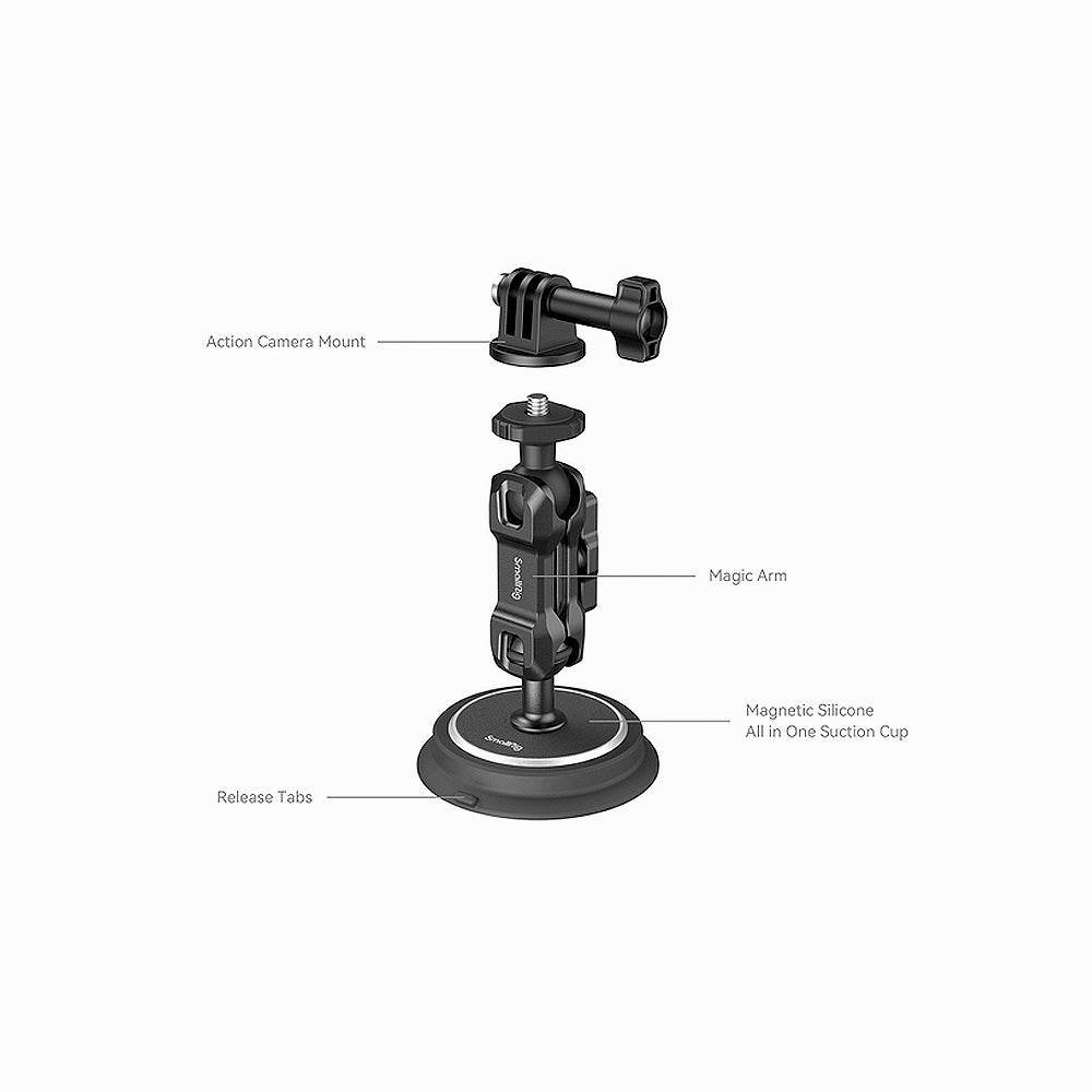 SmallRig Magic Arm & Magnetic Suction Cup Mounting Support Kit for Action Cameras-4466