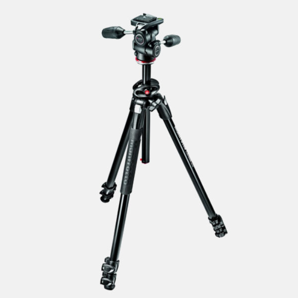 Manfrotto MK290DUA3-3WUS 290 Dual Aluminum Tripod with 3-Way Pan/Tilt Head