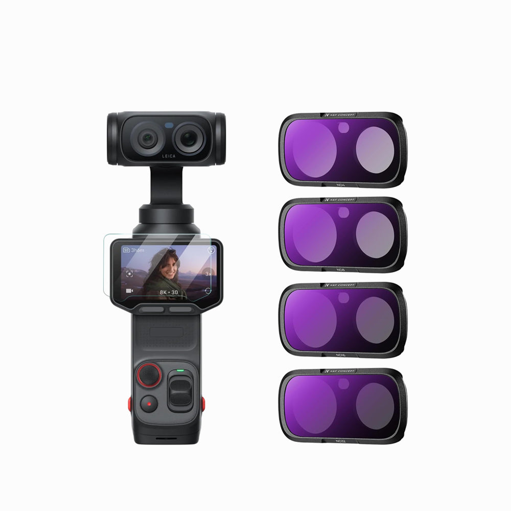 K&F CONCEPT Luna Ultra Handheld Action Camera 4-Piece Filter Kit (ND4 + ND8 + ND16 + ND32) -KF0103.9901.0070