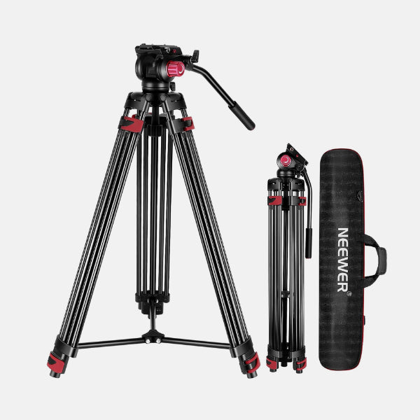 NEEWER 200CM HEAVY DUTY VIDEO TRIPOD WITH FLUID DRAG HEAD