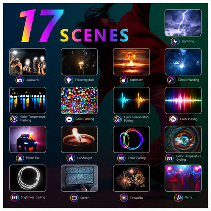 NEEWER 2 Pack RGB168 18.3 Inch LED Panel Video Light