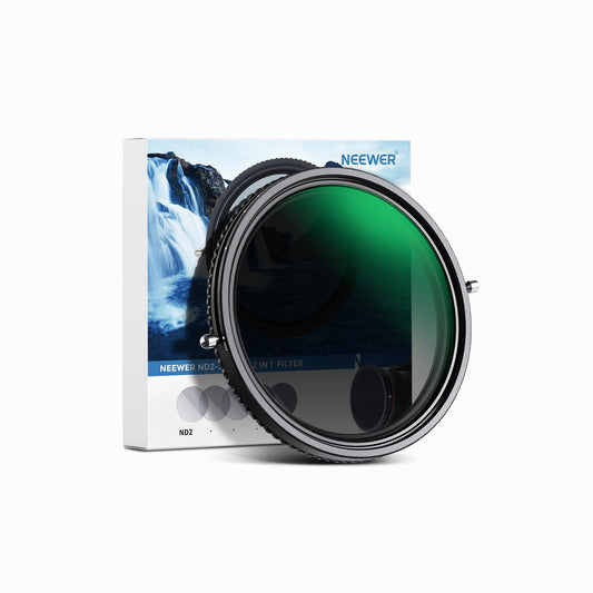 NEEWER 72 mm 2-in-1 MRC HD Variable ND2–ND32 & CPL Lens Filter