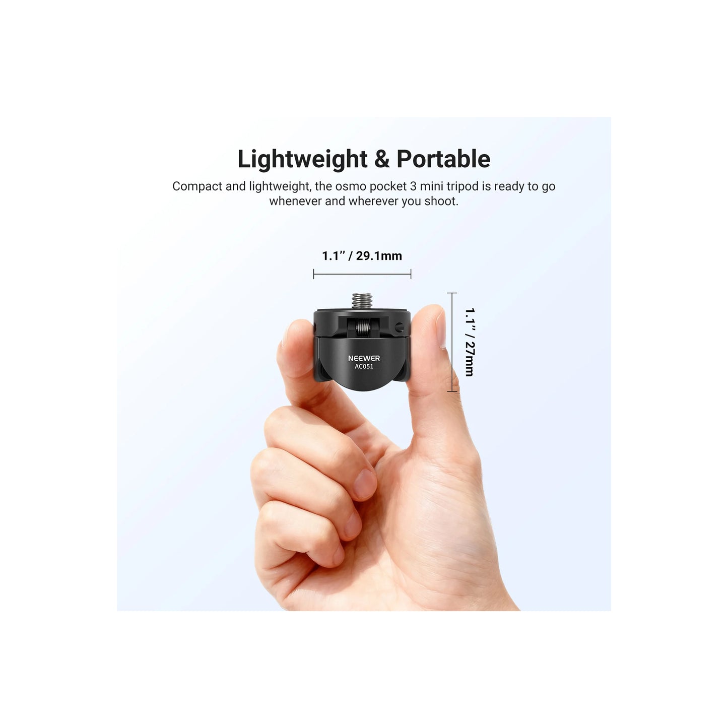 NEEWER AC051 Mini Tripod Compatible with DJI Osmo Pocket 3/4