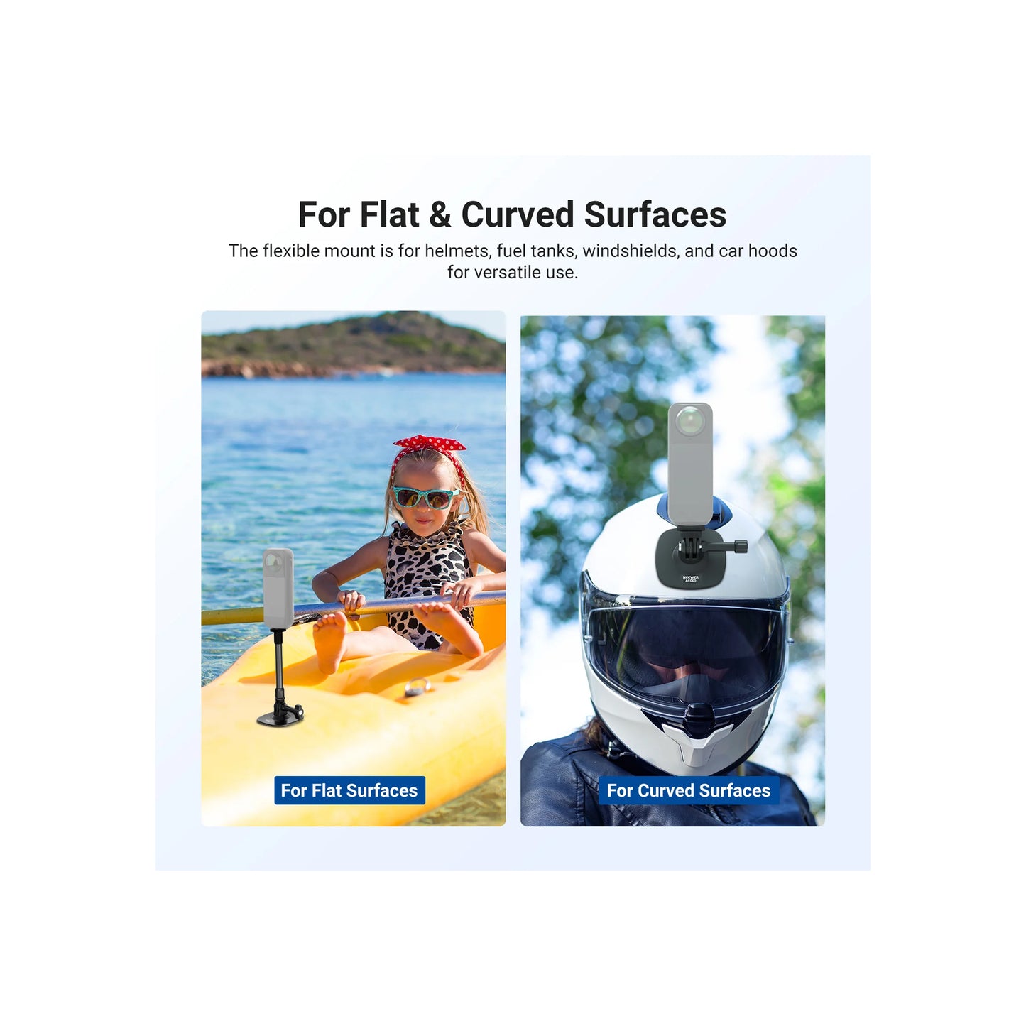 NEEWER AC060 Flexible Helmet Mount for Action Camera
