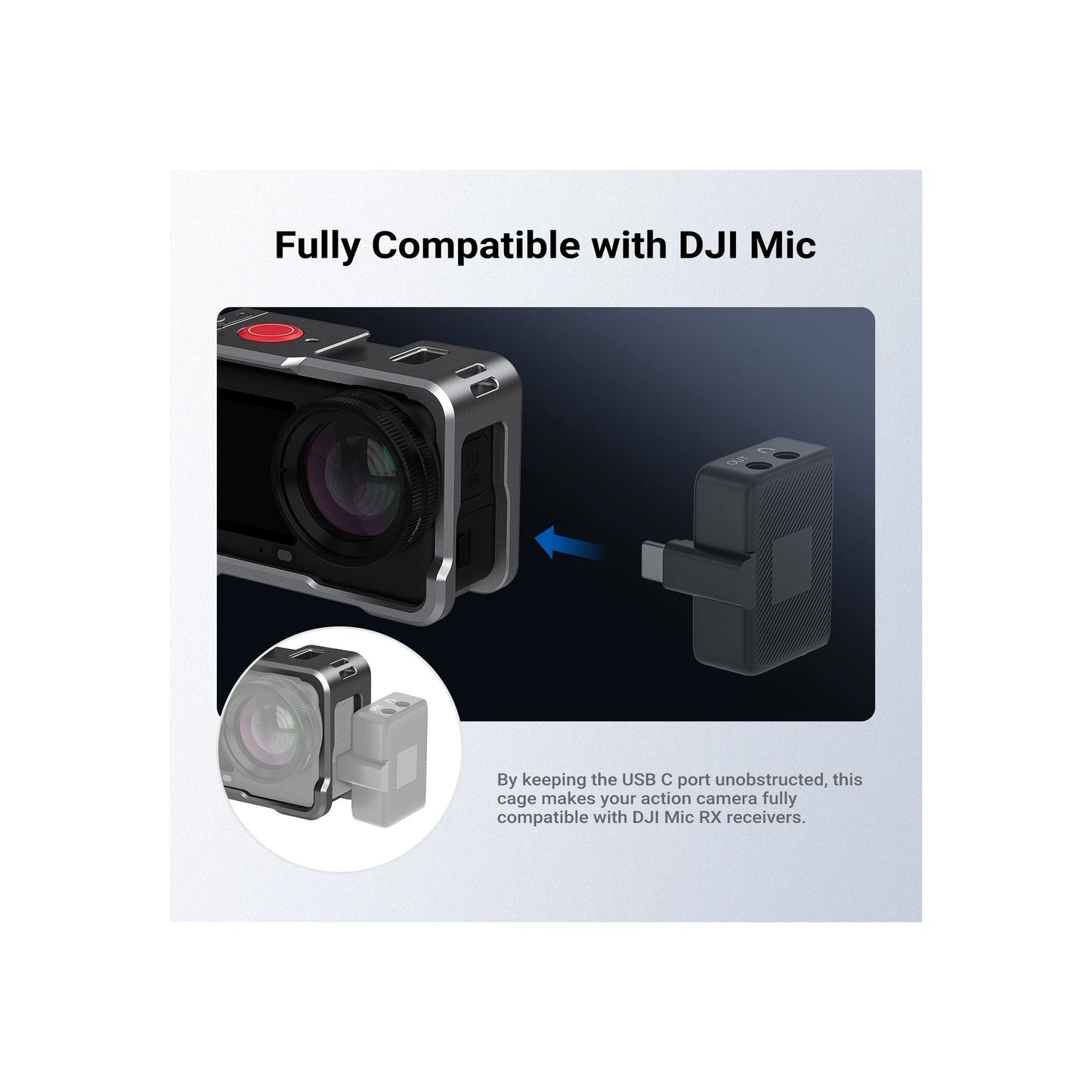 NEEWER BASICS AC061 Camera Cage Compatible with DJI Osmo Action 6