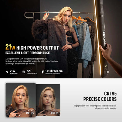 NEEWER BASICS GC21B 21W Bi-Color Handheld Inflatable LED Fill Light