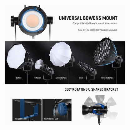 NEEWER CB300C 300W COB RGB LED Video Light