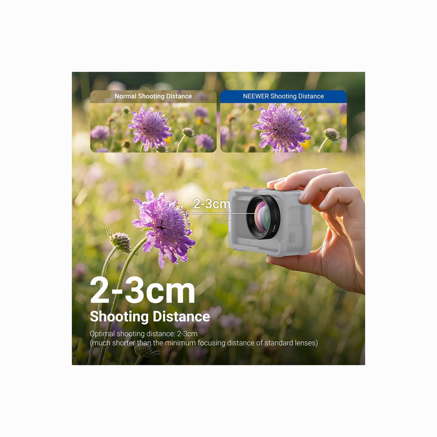 NEEWER  2X Macro Lens for DJI Osmo Action 6-LS010