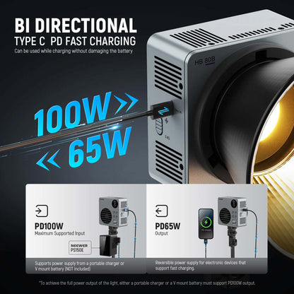 NEEWER HB80B 80W Bi-Color Mini COB LED Video Light